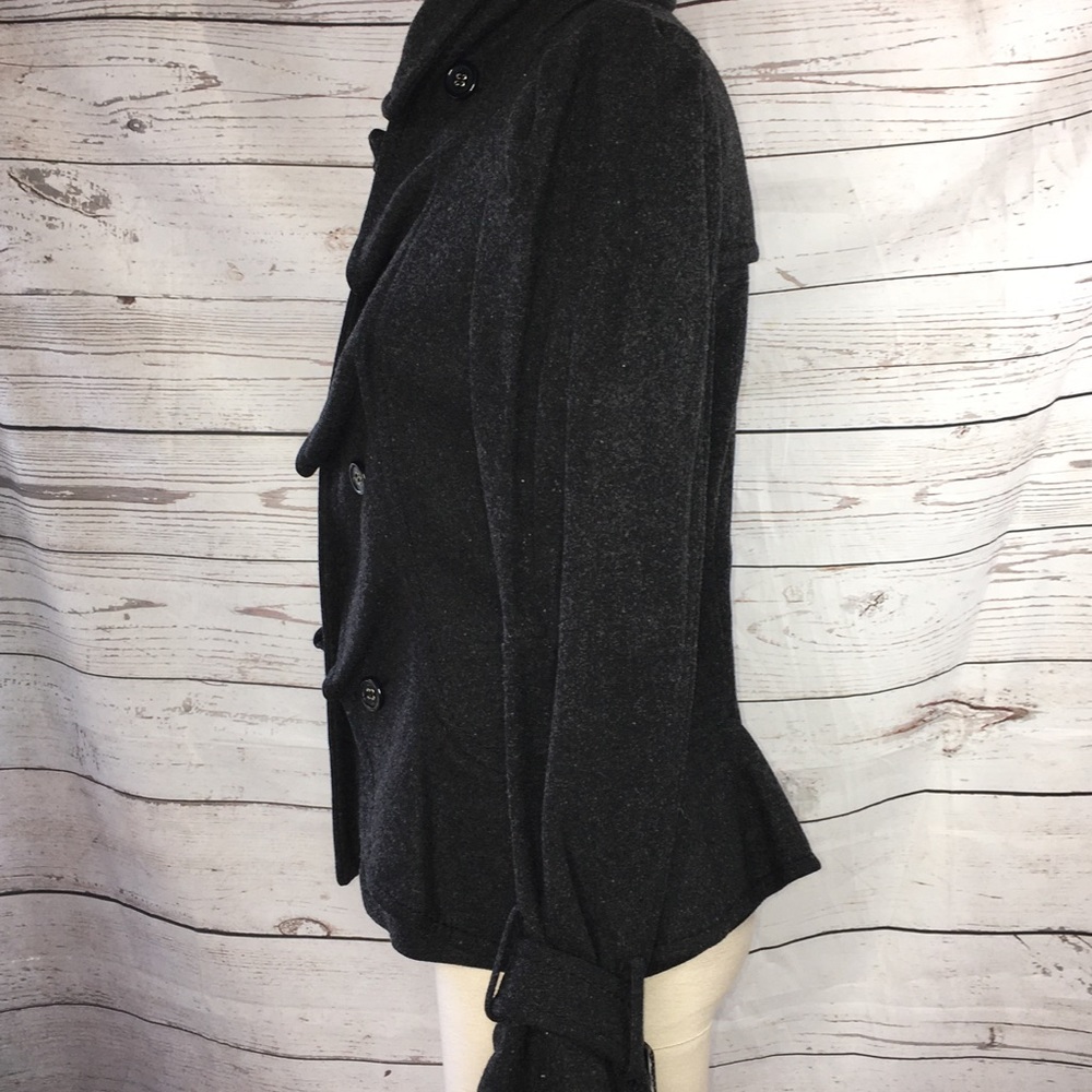 - Bcbgmaxazria Black Structured Wool Blend Jacket - image 2